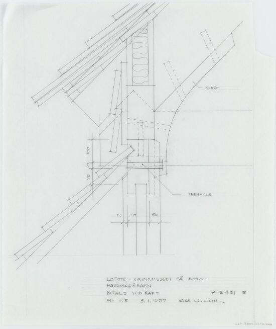 Vikingmuseet på Borg, Snitt