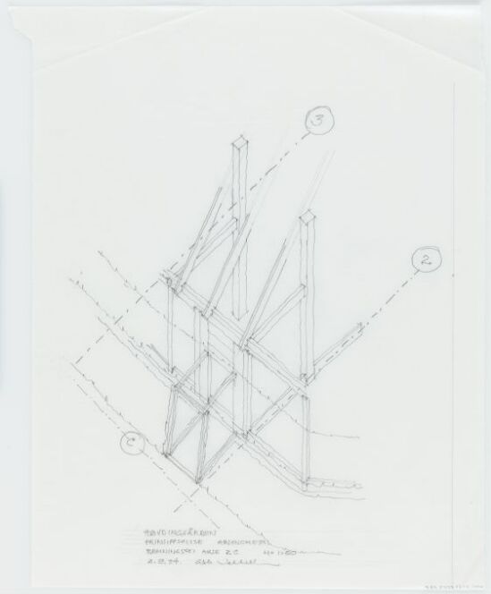 Vikingmuseet på Borg, Aksonometri