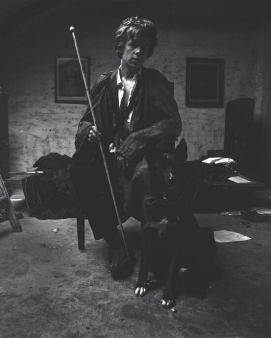 Odd Nerdrum med hund