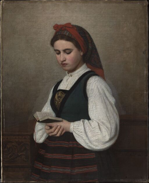 Woman in traditional Norwegian Costume