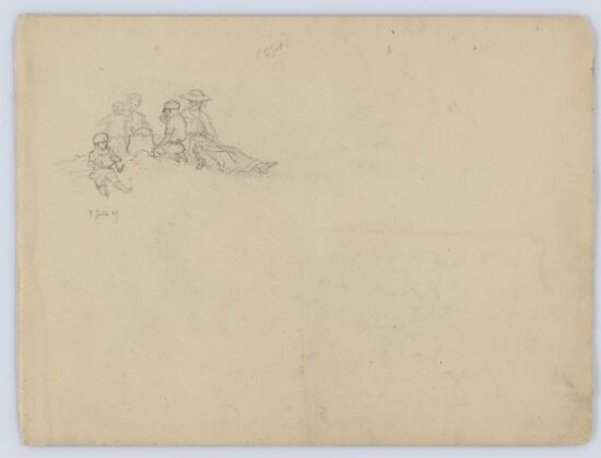 Woman and Children at Picnic