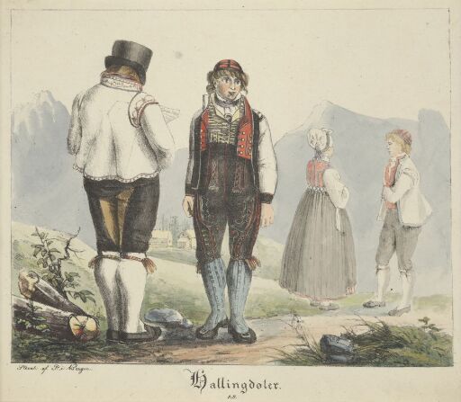 Hallingdøler. Norske nasjonaldrakter