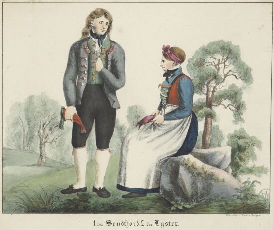 Fra Sunnfjord og Luster. Norske nasjonaldrakter