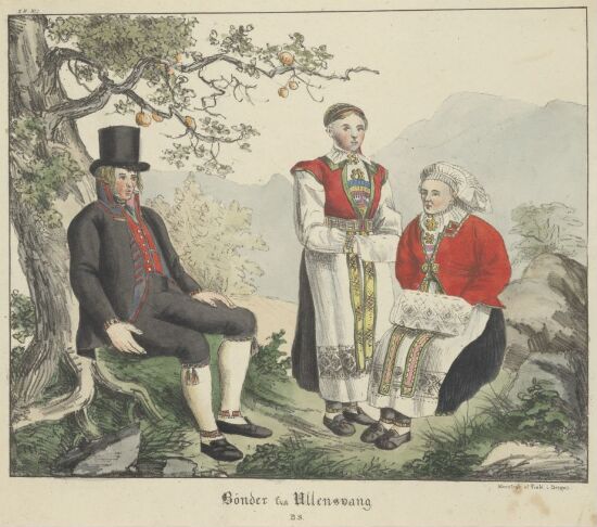 Fra Ullensvang. Norske nasjonaldrakter