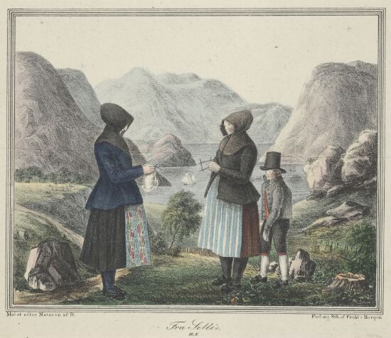 Fra Selje. Norske nasjonaldrakter