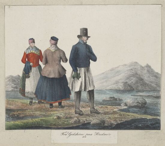 Fra Giske på Sunnmøre. Norske nasjonaldrakter