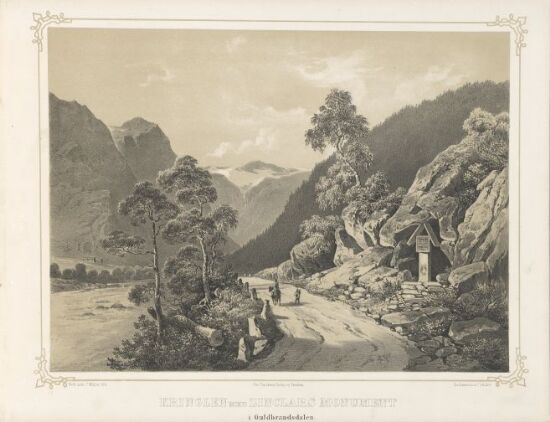 Kringen med Zinclairs monument i Gudbrandsdalen