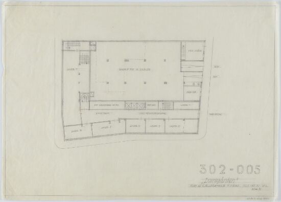 Forprosjekt til Dovregården, plan av kjeller