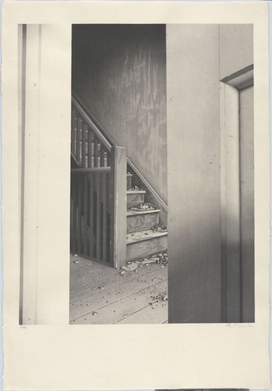 Incendiary Test Area (Interior View at South Stairwell)