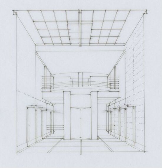 Oslo Tinghus, interiørperspektiv