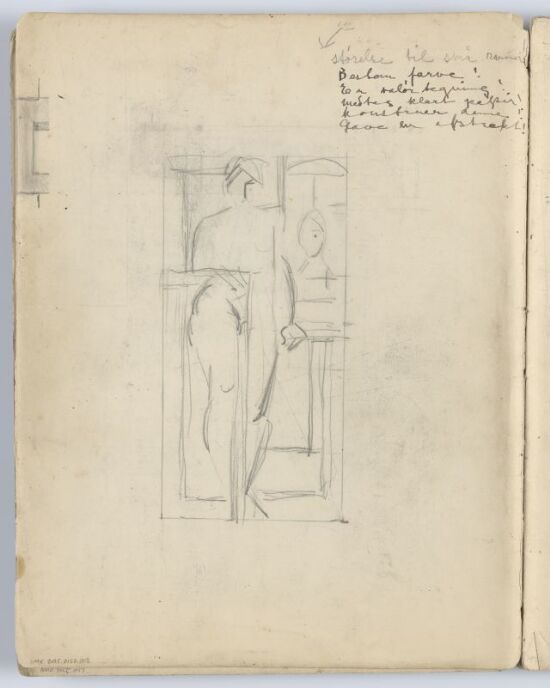 “Cubist composition with figure