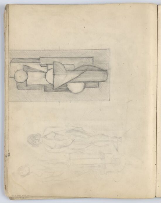 Cubist Composition with Female Nude