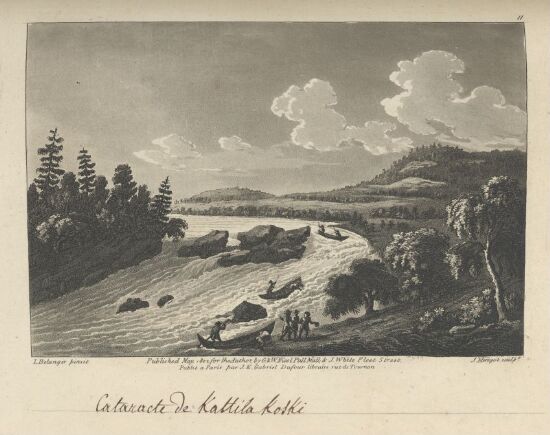 Padling i fossen Kattilakoski på grensen mellom Sverige og Finland