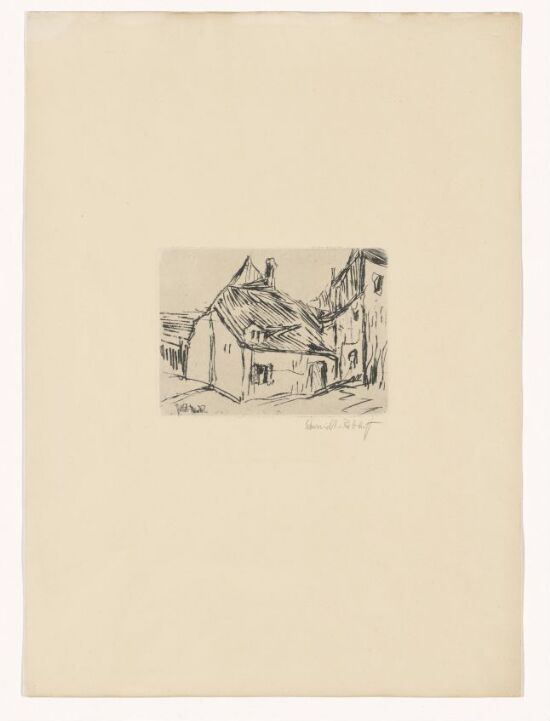 Hus, gamle Dresden. Til Brückes fjerde årsmappe, 1909