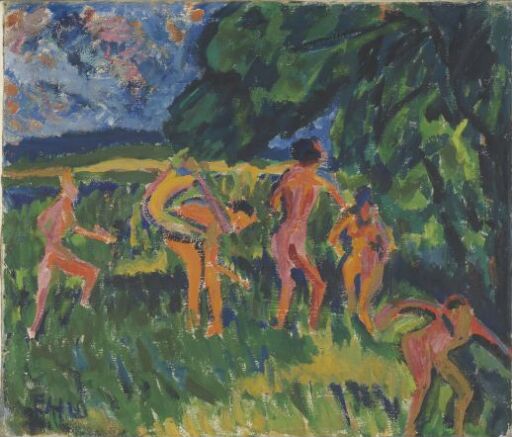 Bathers at the Forest Pond