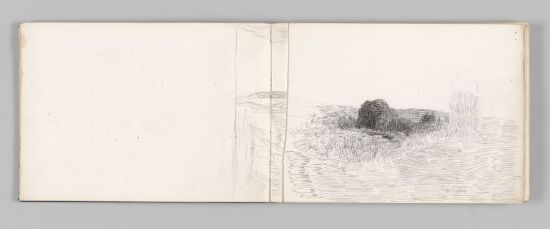 Landskapsstudie med stein