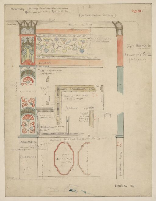 Oslo Kunstindustrimuseum: Afdelingen for norsk Folkeindustri. Blad nr. 10