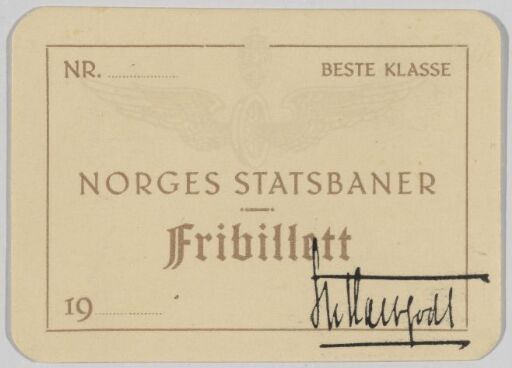 NSB-fribillett, "Beste klasse"