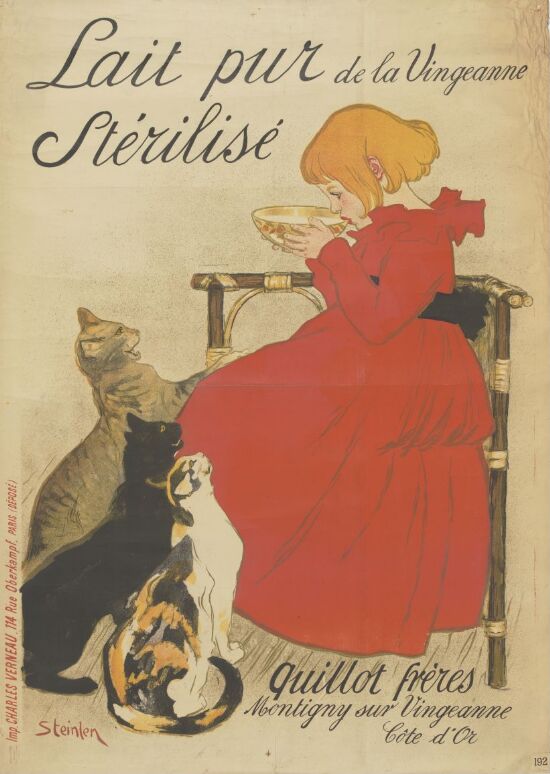 Lait pour de la Vinegeranne sterilise