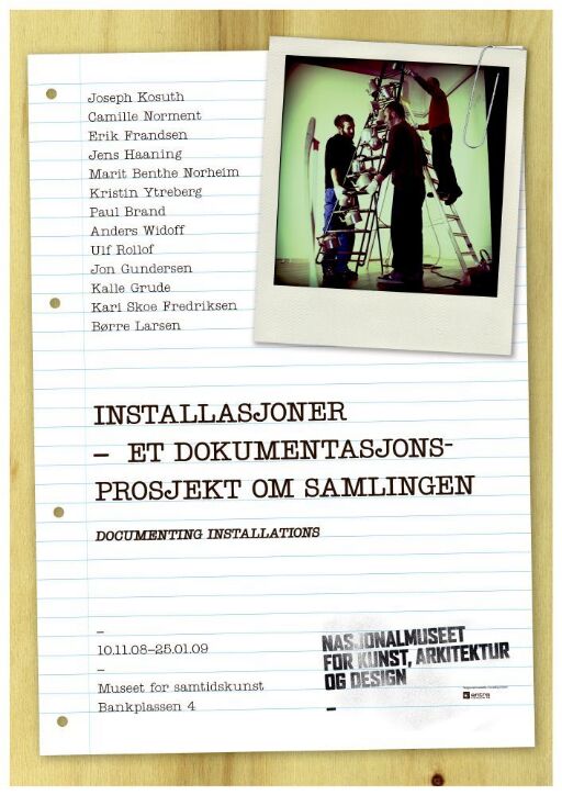 Installasjoner- et dokumentasjonsprosjekt om samlingen