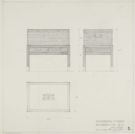 Møbler til forlagsbokhandler J.W. Cappelen