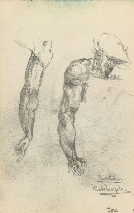 Arm Studies. After Michelangelo