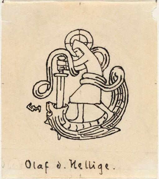 Til "Olav den Helliges Saga" i Snorre Sturlason, Kongesagaer, Kristiania 1899