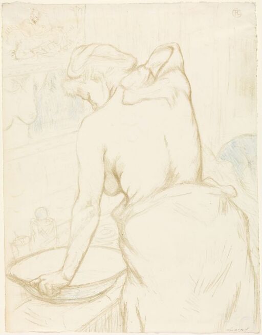 Woman at her Toilette, Washing Herself