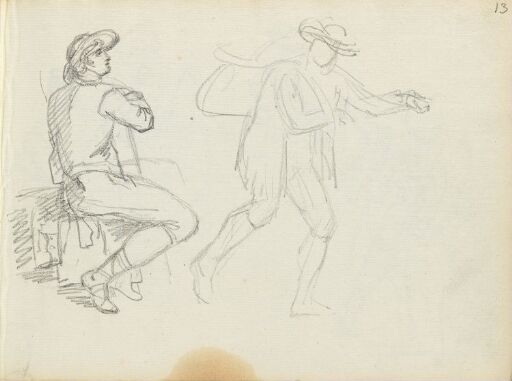 Figure Studies; Seated and Standing Man