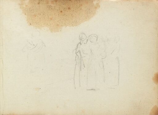 Sketch; Women Carrying Children