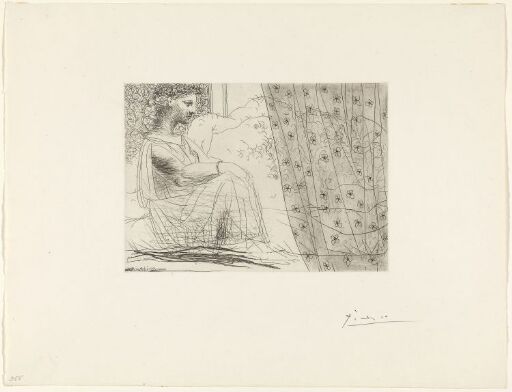 Marie-Thérèse, som vestalinne, våken over sovende minotaur