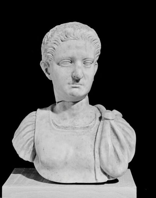 Moderne portrettbyste av Domitian