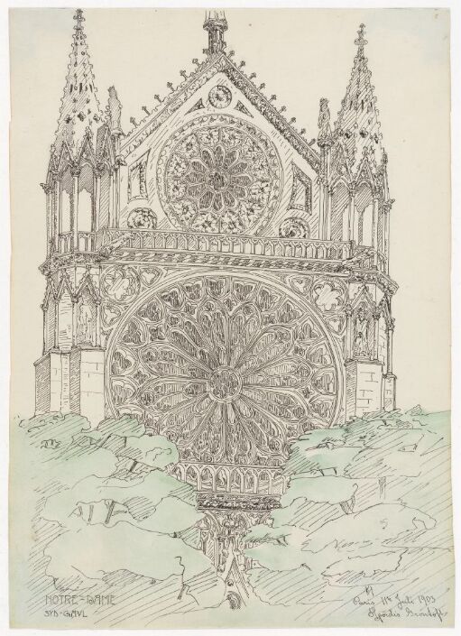 Fra Notre-Dame i Paris
