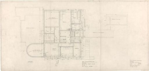 Villa Damman, plan of basement