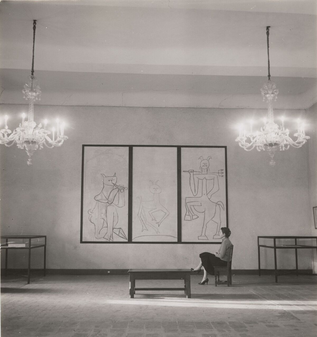 Ukjent, Interior with woman – Nasjonalmuseet – Collection