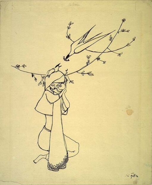 Illustrasjon til Walt Whitman, "Sangen om meg selv", Oslo 1947