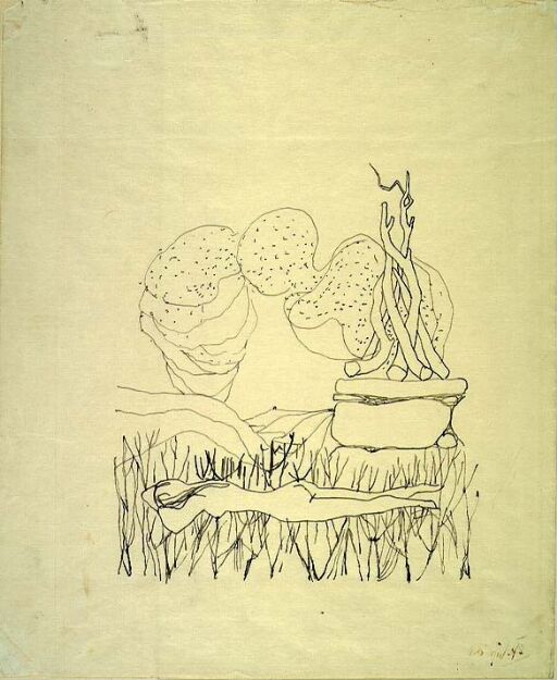 Illustrasjon til Walt Whitman, "Sangen om meg selv", Oslo 1947