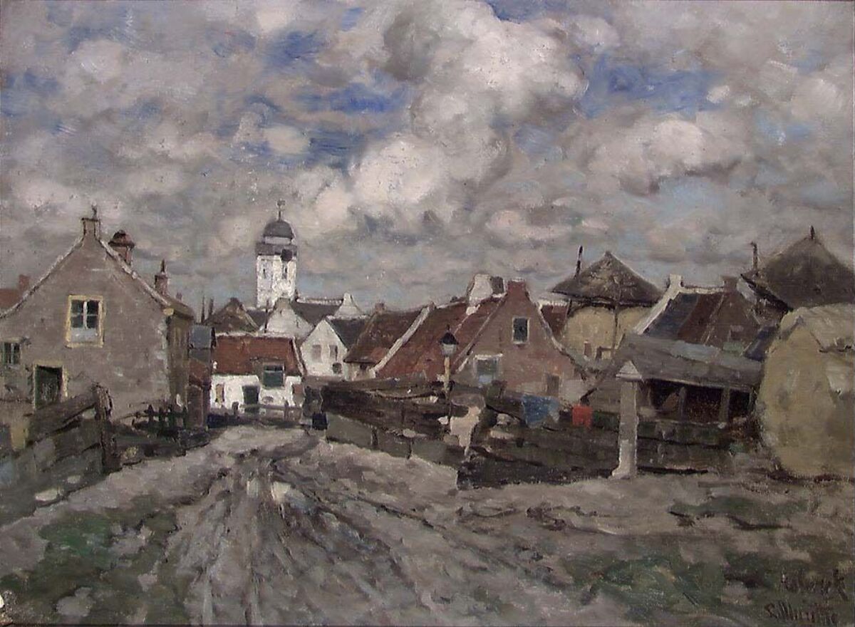 Ludvig Munthe, Hollandsk landsbygate – Nasjonalmuseet – Samlingen