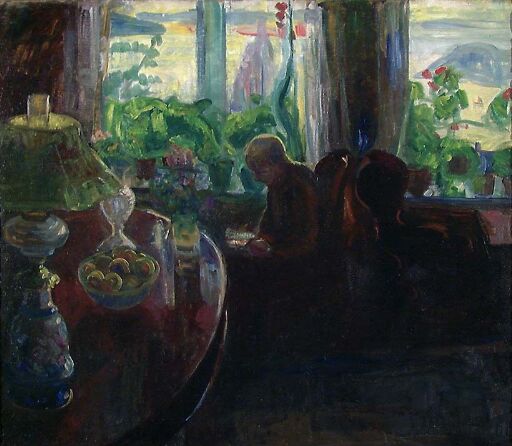 Interior with the Painter Oluf Wold-Torne