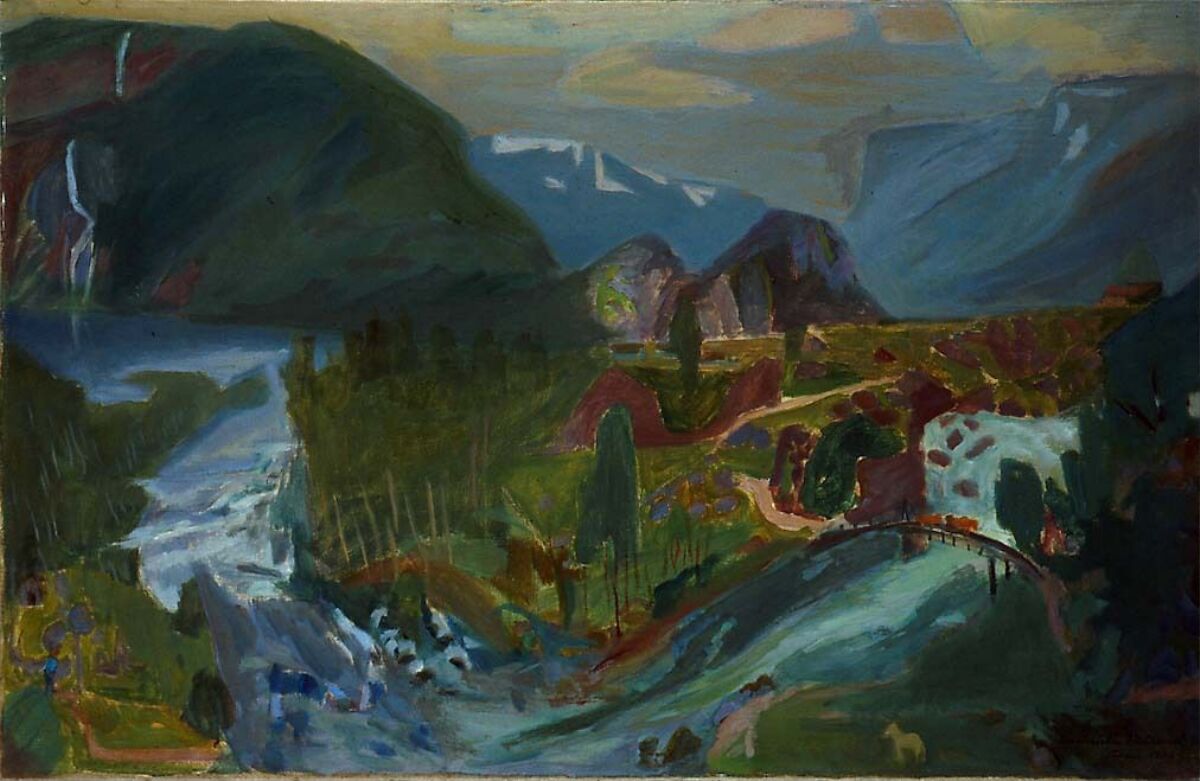 Else Christie Kielland, View of the River Suldalslågen – Nasjonalmuseet