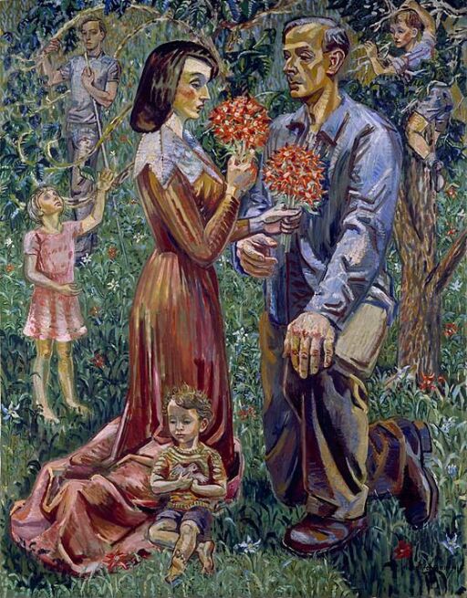 Peace, the Artist with his Family