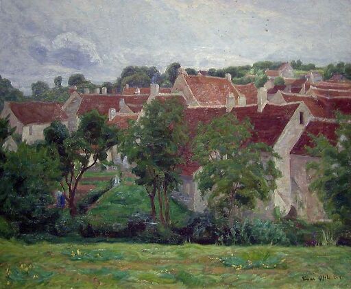 View of Nesles in France