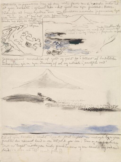 Studier etter Hokusais "36 utsyn mot Fuji-fjellet"