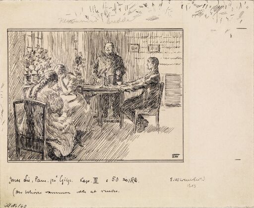 Illustrasjon til Jonas Lie "Familien på Gilje", København 1903 [-1904]
