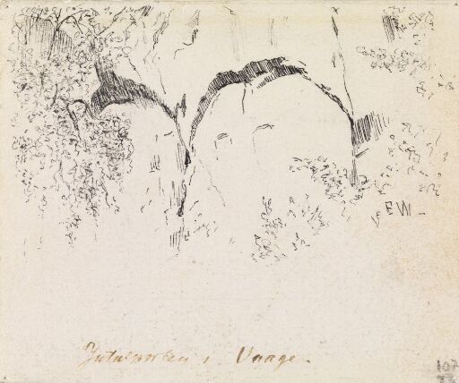 Illustrasjon til "Jutulen og Johannes Blessom" i P. Chr. Asbjørnsen, Norske Folke- og Huldreeventyr i Udvalg, København 1879