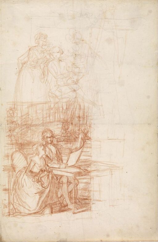 Studies for "The artist and his wife Rosine"