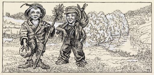 Illustrasjon til "Lillekort",  P. Chr. Asbjörnsen og J. Moe, Samlede eventyr, 1936