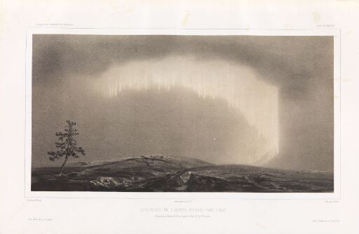 Nordlys øst for Bossekop, 19.januar 1839, kl. 19.27