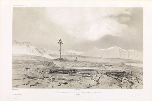 Fjerde panorama over Bellsund med stort russerkors den 4. august 1838