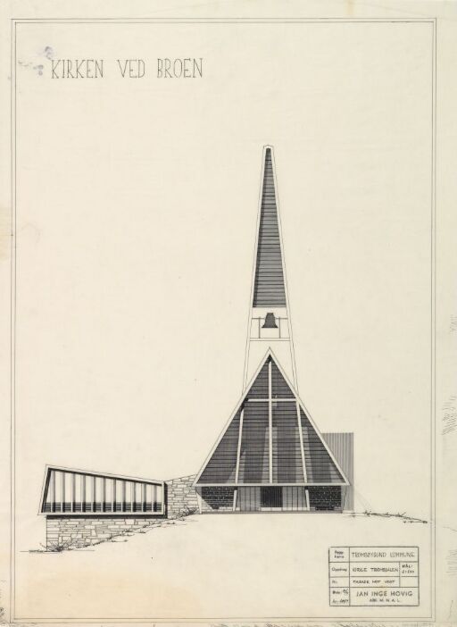 Kirken ved broen, utkast til Tromsdalen kirke